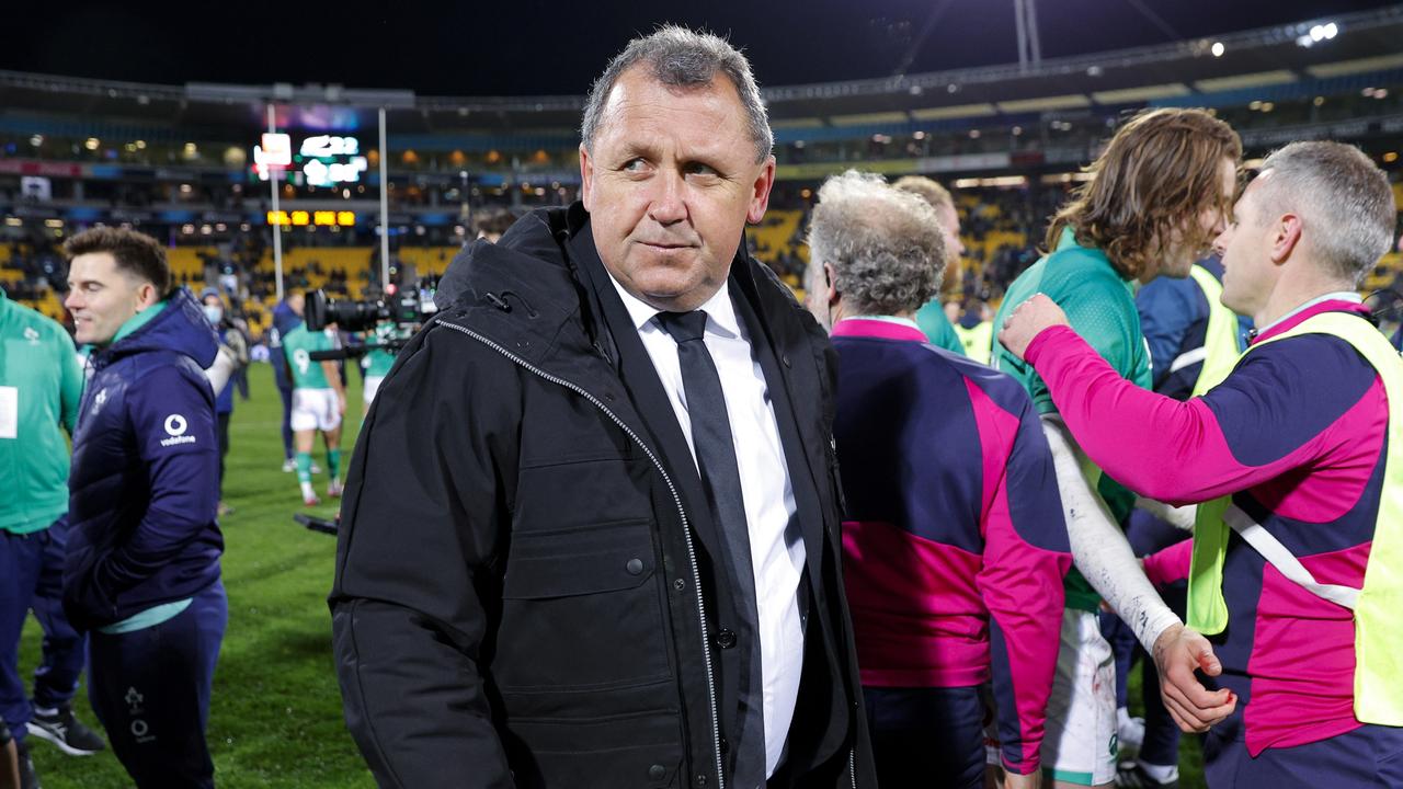 All Blacks coach Ian Foster is under a world of pressure to keep his job after losing their threr-match Test series against Ireland. Photo: Getty Images