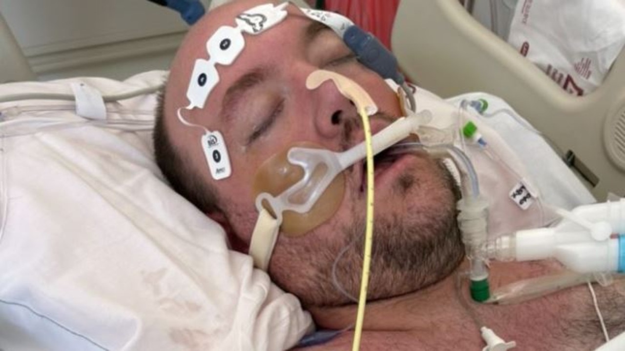 Eventually he was moved to an ICU. Picture: GoFundMe