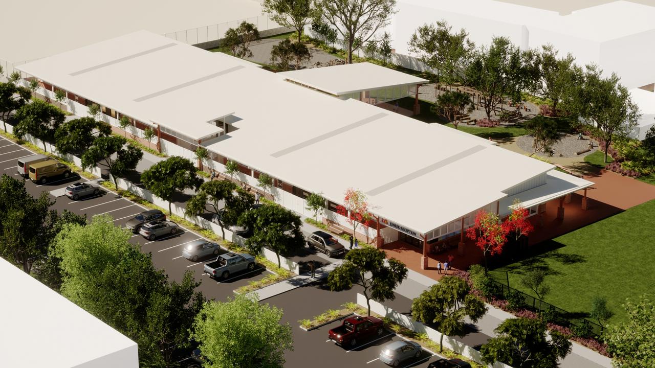 Concept art for Concordia Lutheran College's 15-year master plan in Toowoomba, which will see the school unit all its campuses into one site on Stephen Street in Harristown.