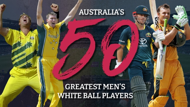 Australia's 50 greatest men's white ball cricketers