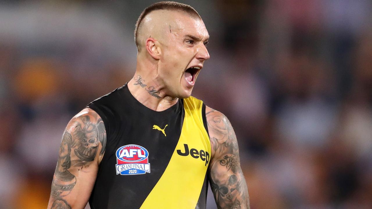 Dustin Martin signed a seven-year $8.4 milion deal in 2017. Picture: Sarah Reed