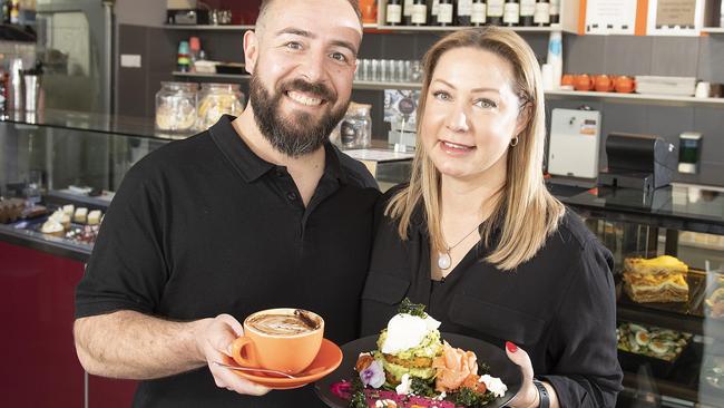 Number 7: Neil and Kristy Gratton from Split Bean Cafe, Mernda. Picture: Ellen Smith