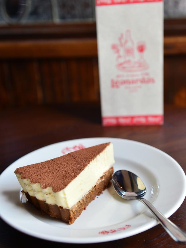 Sweet surrender: Leonardo’s tiramisu. Picture: Nicki Connolly