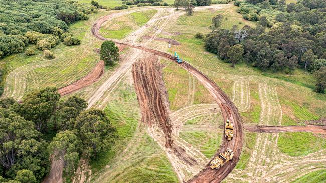 Construction has started on the Macarthur Memorial Park.