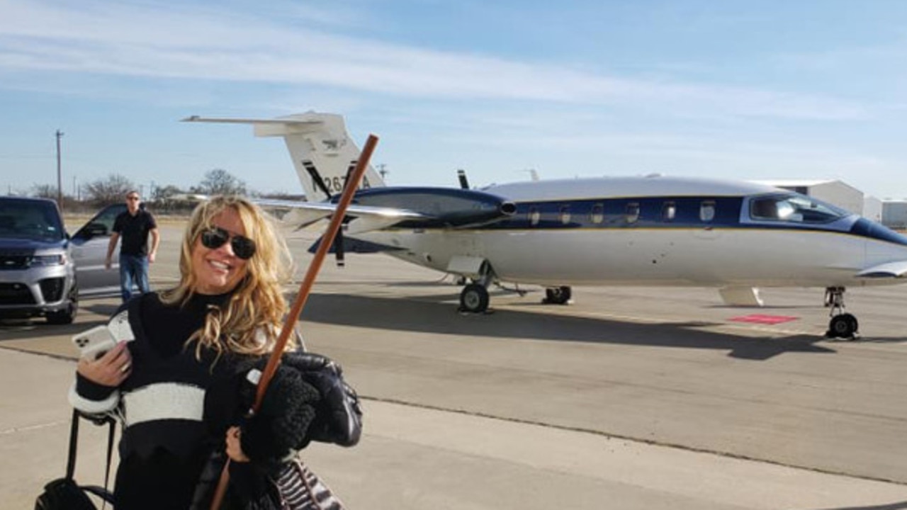 Jenna Ryan flew in a private jet to the Trump rally.