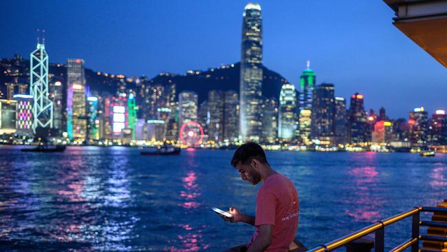 China’s crackdown on dissent since it imposed a national security law a year ago has driven many people in Hong Kong off social media. Picture: AFP