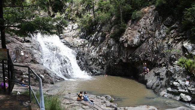 Cedar Creek Falls at Mt Tamborine. Picture Glenn Hampson