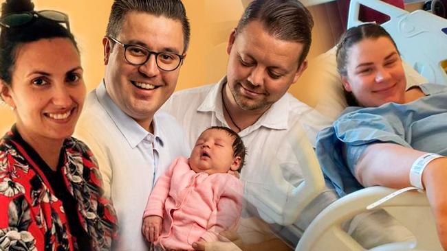 It took a team to create baby Amalia.