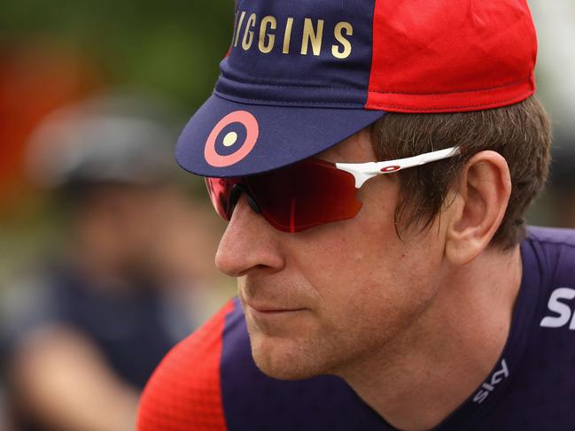 SOUTH PASADENA, CA - MAY 16: Bradley Wiggins of Great Britain rides to sign in before the start of Stage 2 of the Amgen Tour of California on May 16, 2016 in South Pasadena, California. Ezra Shaw/Getty Images/AFP == FOR NEWSPAPERS, INTERNET, TELCOS & TELEVISION USE ONLY ==