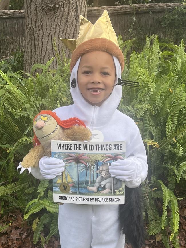 It was Floyd Giorgio ‘s first time celebrating Book Week. Picture: Supplied