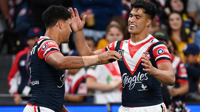 Suaalii stands to earn insane money should he stick with rugby union. Picture: NRL Photos