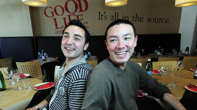 GoodLife Pizza owners Martin and Jake Greenrod in 2008.