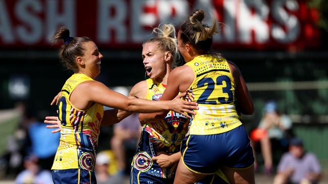 The Crows are currently on top of the AFLW ladder. Picture: Getty Images