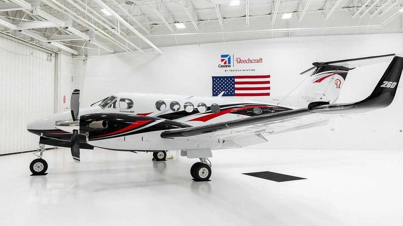 Sam Mitchell’s 2022 BEECHCRAFT KING AIR. Picture: Supplied