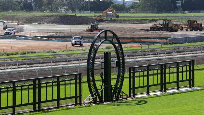 Eagle Farm redevelopment. Pic Darren England.