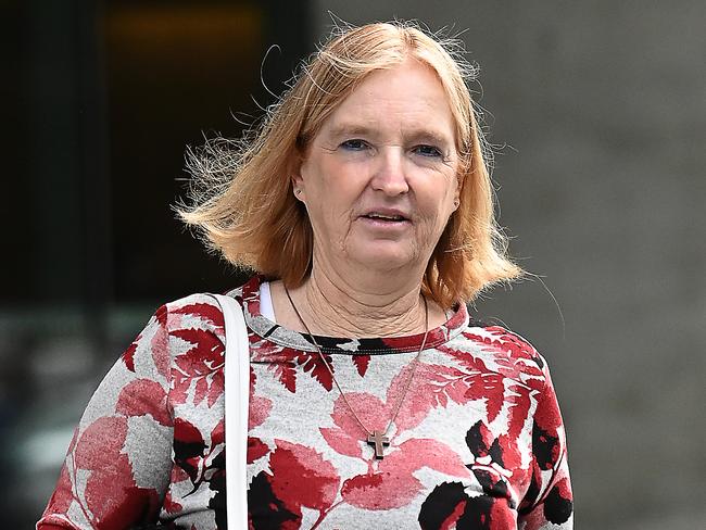 BRISBANE, AUSTRALIA - NewsWire Photos AUGUST 9, 2024: , , Maree Mavis Crabtree who is charged with the murders of her adult children Erin and Jonathan in 2012 and 2017 respectively,leaves Brisbane Supreme court., , Picture: NewsWire / John Gass