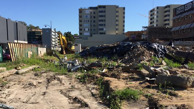 Asbestos was found buried under the old youth centre building.