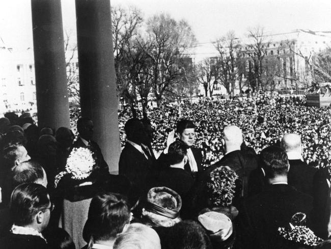 John F. Kennedy at his inauguration in 1961