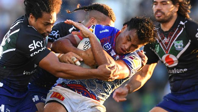 Saifiti is looking at some time in the casualty ward. (Photo by Albert Perez/Getty Images)