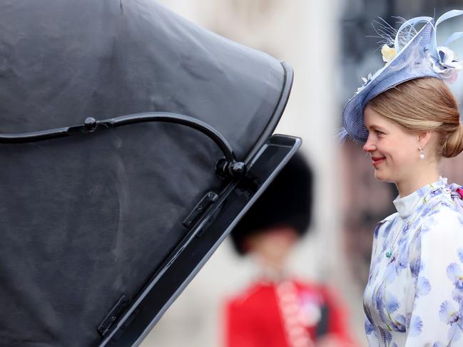 Lady Louise Windsor during Trooping the Colour at Buckingham Palace. Picture: Getty