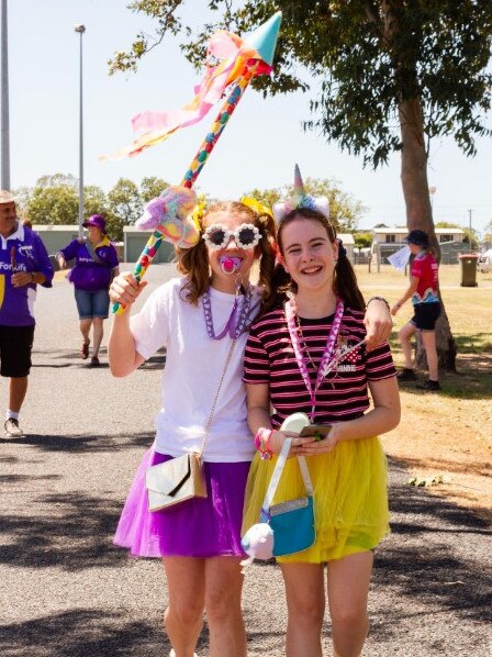 Dakota and Amita at the 2023 Bundaberg Relay for Life.