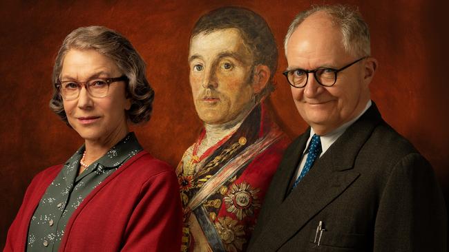 Helen Mirren and Jim Broadbent star in The Duke, based on the theft of a portrait of the Duke of Wellington.