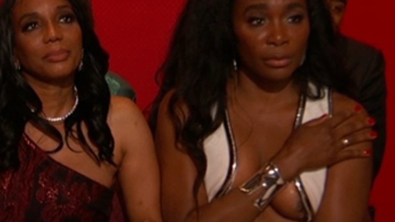 Venus Williams suffers 'nip slip' during Will Smith's Oscars speech