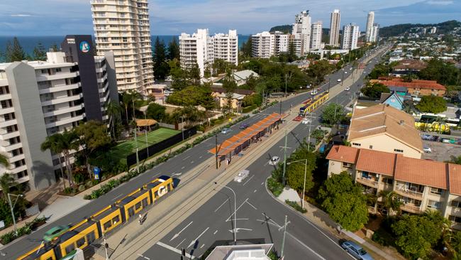 Major construction is underway on Gold Coast Light Rail Stage 3 (GCLR3), with upgrades to the Southport depot and essential underground services in Broadbeach and Mermaid Beach. Renders from Queensland Government