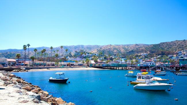 Avalon Harbour on Catalina Island, off the Californian coast.