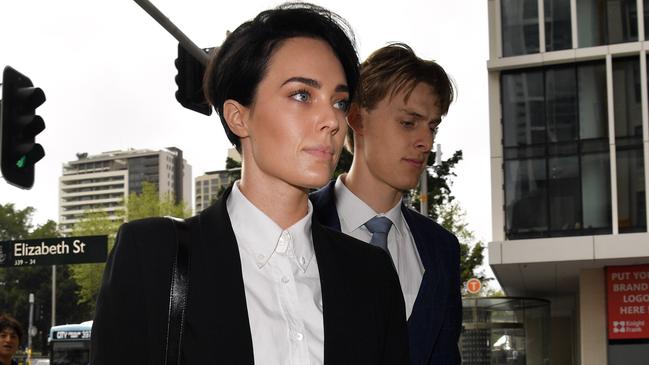 Sarah Budge arrives at the Downing Centre Local Court in Sydney. Picture: AAP Image/Paul Braven