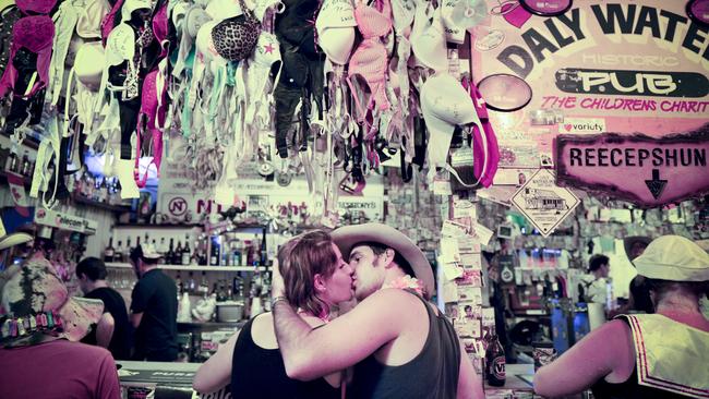 QUIRKY Outback watering hole — the Daly Waters Pub   — has been sold and the final price tag includes 210 discarded bras hanging above the bar. PICTURE: Daniel Hartley-Allen