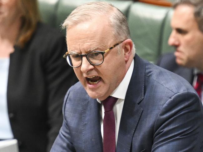 CANBERRA, AUSTRALIA  - NewsWire Photos - November 7, 2024: Prime Minister Anthony Albanese during Question Time at Parliament House in Canberra. Picture: NewsWire / Martin Ollman