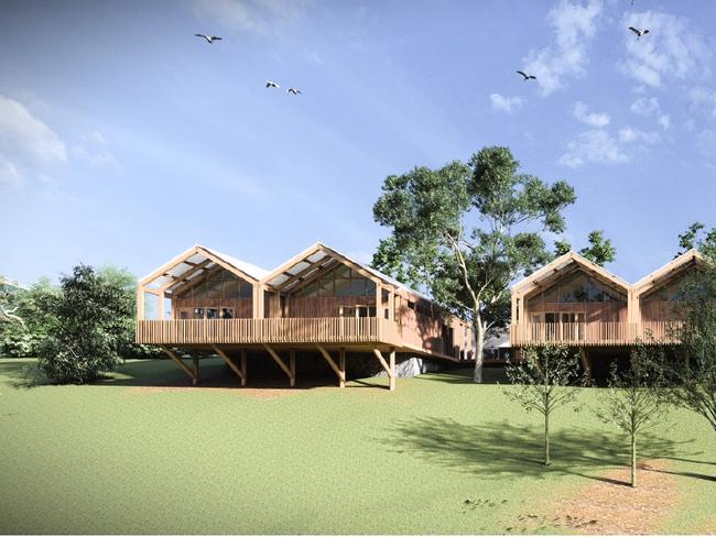 Artist impression of a new school proposed for the Gold Coast Hinterland