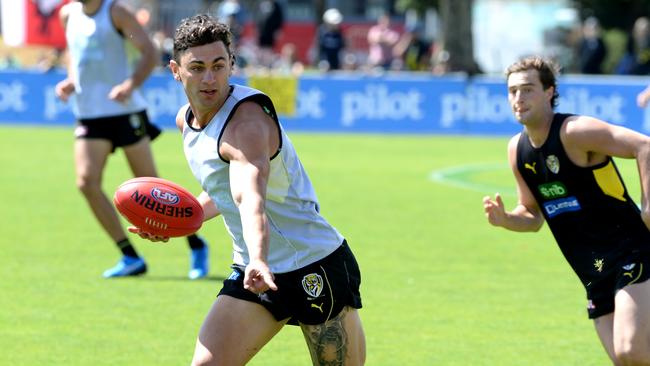 Tim Taranto at Richmond training at Punt Road Oval. Picture: Andrew Henshaw