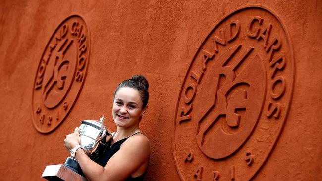 Ash Barty won the French Open this year. Picture: Julian Finney/Getty