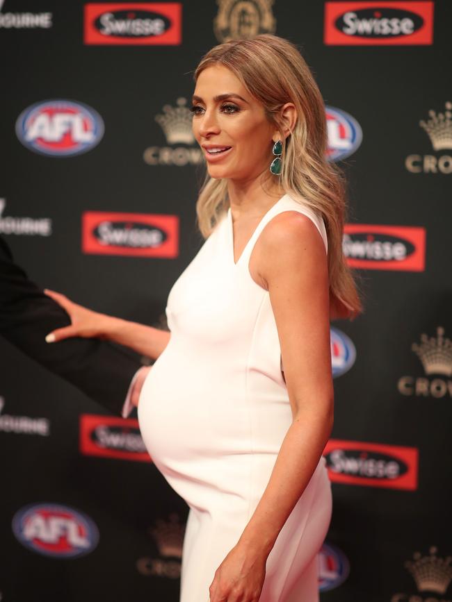 Nadia and Jimmy are expecting their second child within weeks. Picture: AAP