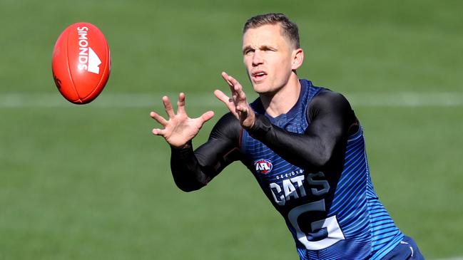 Joel Selwood thrived on a return to the centre square last week. Picture: Glenn Ferguson