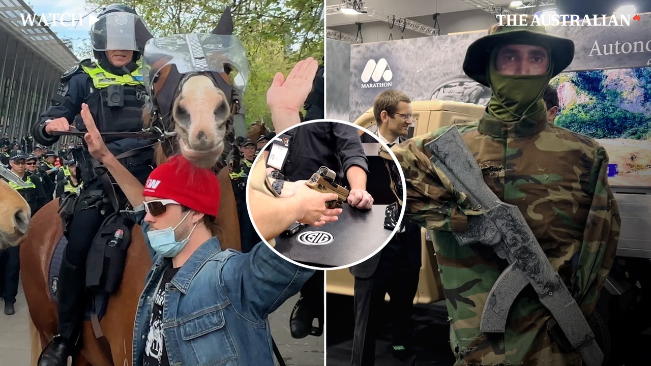 Inside the Melbourne weapons expo that sparked anti-war protest