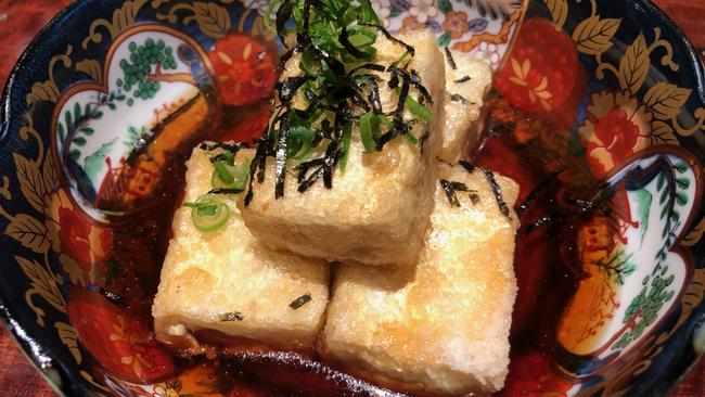 Agedashi tofu at Tuno Izakaya.