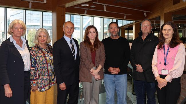 The council alliance lobbied member for Greens’ Western Victoria MP Sarah Mansfield (centre) to vote against the proposed tax. Picture: Alan Barber.