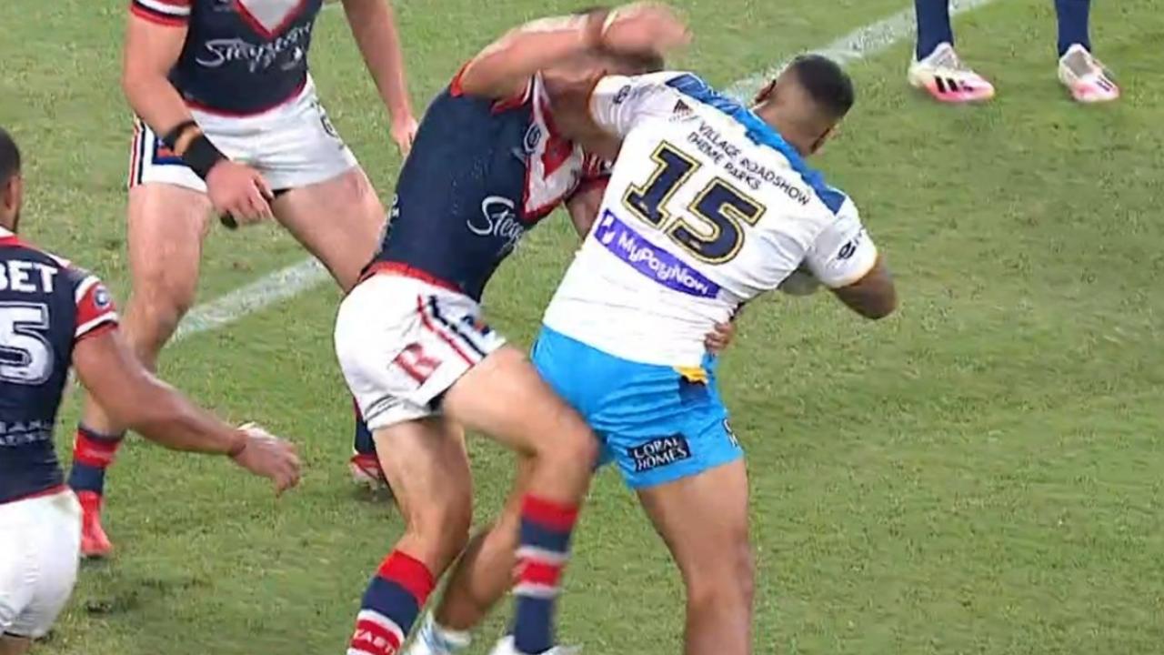 Teammates watched Victor Radley hit on Titans player Sam Lisone with disbelief.