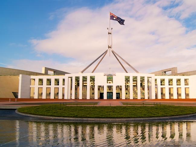 Parliament House in Canberra, Australia.