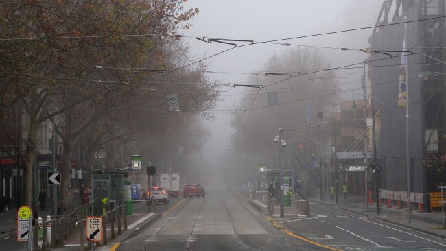 Melbourne is forecast to receive cold mornings with the city coated in fog. Photo by Robert Cianflone/Getty Images