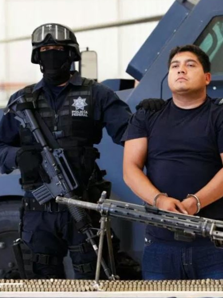 Suspected Jalisco New Generation leader Radillo Peza is paraded before the press in 2012.