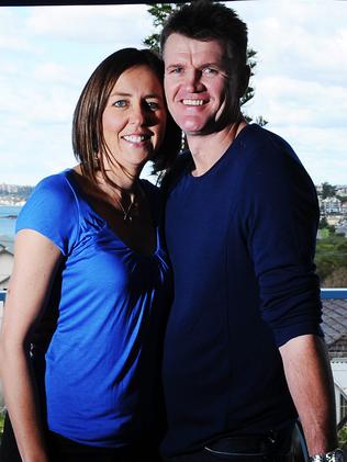 Liz Ellis and her husband Matthew Stocks are happy to be having a second child. Picture: Supplied