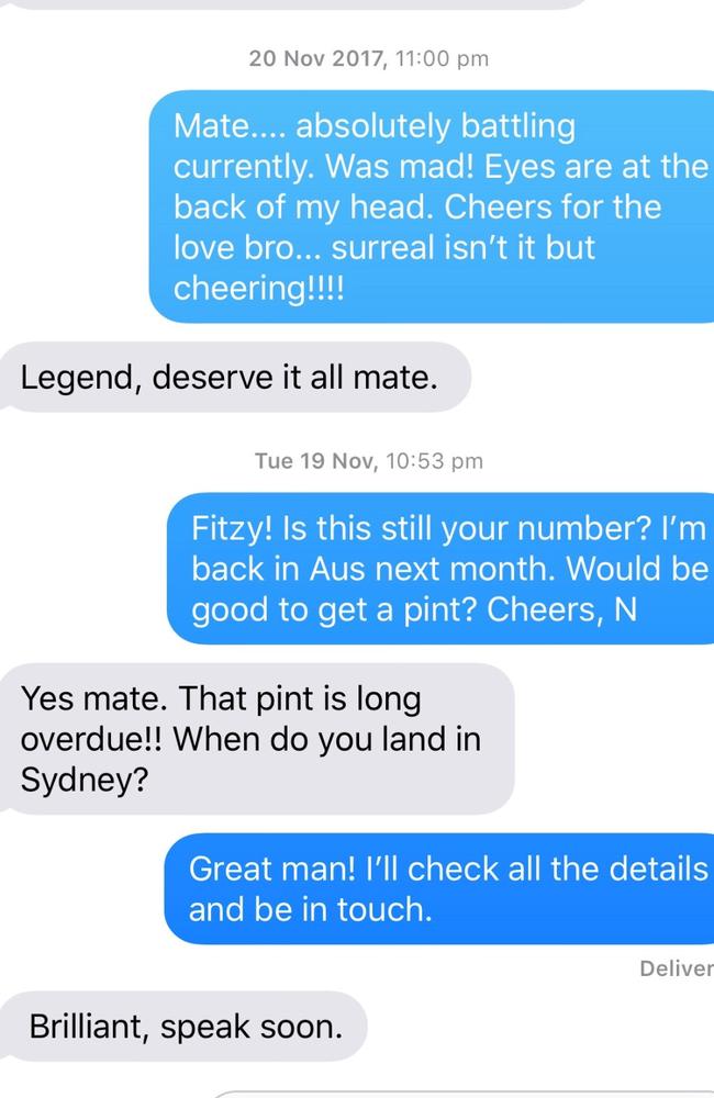 The mystery texter stuck to the bit for three years in total. Picture: Supplied.