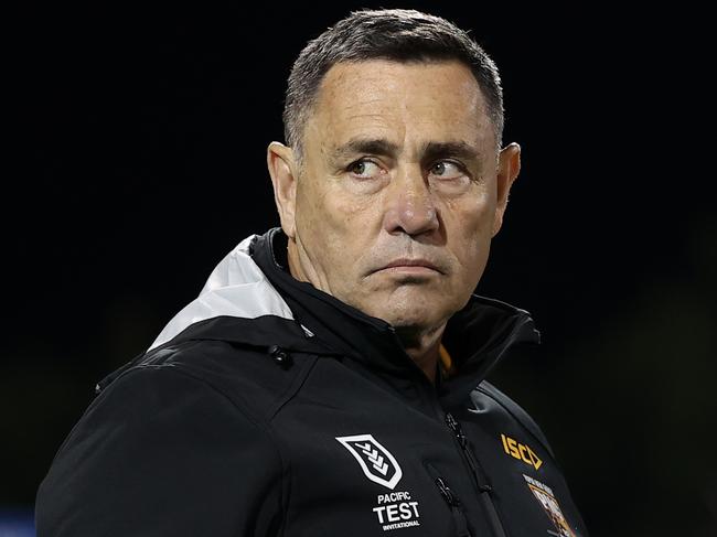 SYDNEY, AUSTRALIA - JUNE 25: Shane Flanagan looks on during the Men's International Test Match between Papua New Guinea and Fiji at Campbelltown Sports Stadium on June 25, 2022 in Sydney, Australia. (Photo by Mark Kolbe/Getty Images)