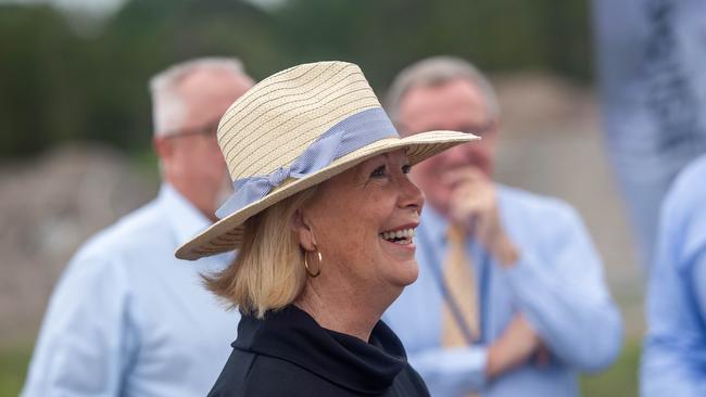 Denise Knight at the Airport Enterprise Park sod turning in January.