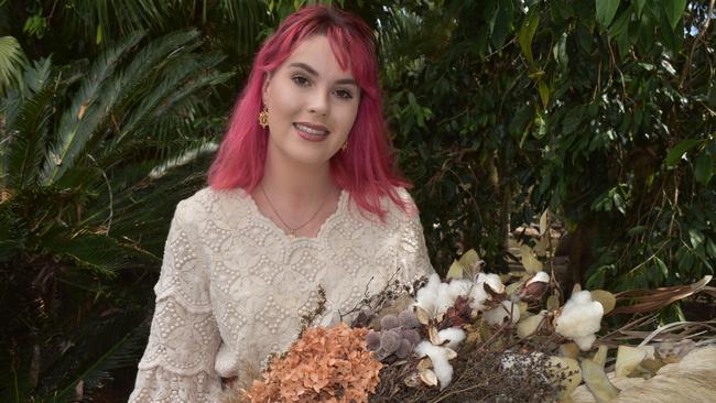 Blooming Bespoke owner Emma Stegman has launched her own business selling unique bouquets of dried blooms. Picture: Rhylea Millar