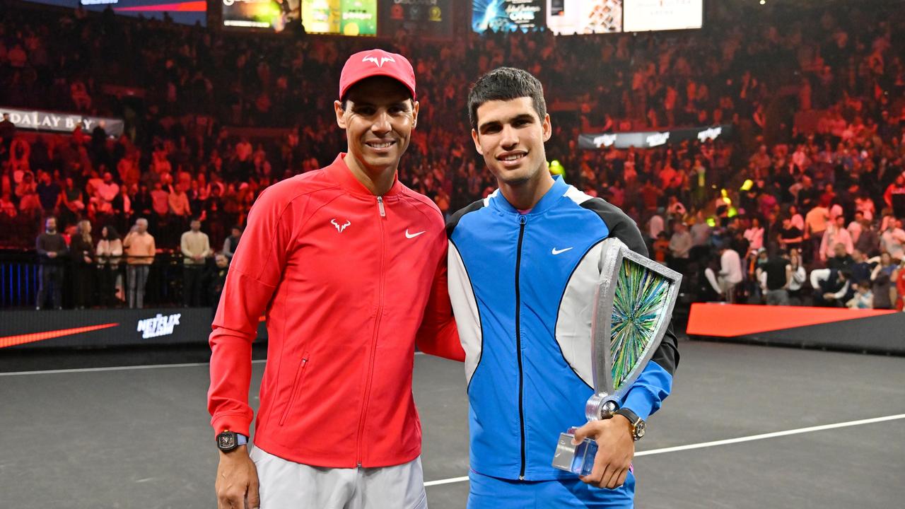 Alcaraz took the chocolates on the day. (Photo by David Becker/Getty Images for Netflix Ã&#130;Â© 2024)